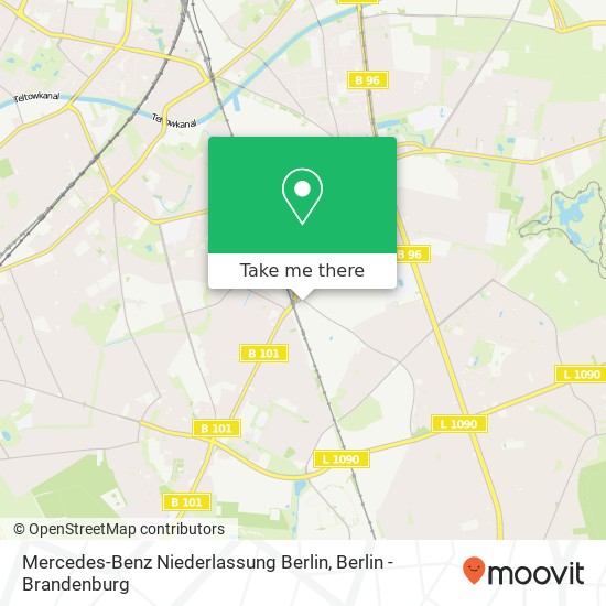 Mercedes-Benz Niederlassung Berlin map