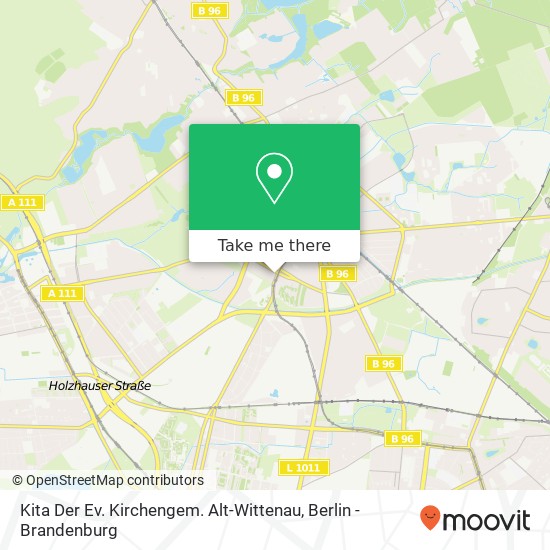 Карта Kita Der Ev. Kirchengem. Alt-Wittenau