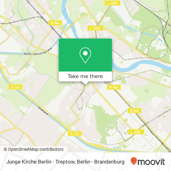 Junge Kirche Berlin - Treptow map