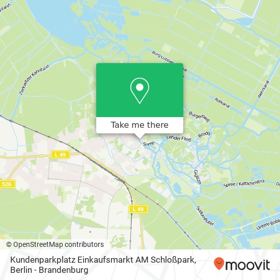 Kundenparkplatz Einkaufsmarkt AM Schloßpark map