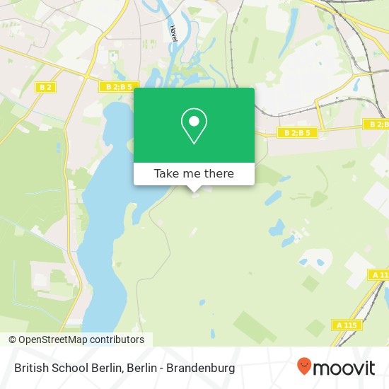 British School Berlin map
