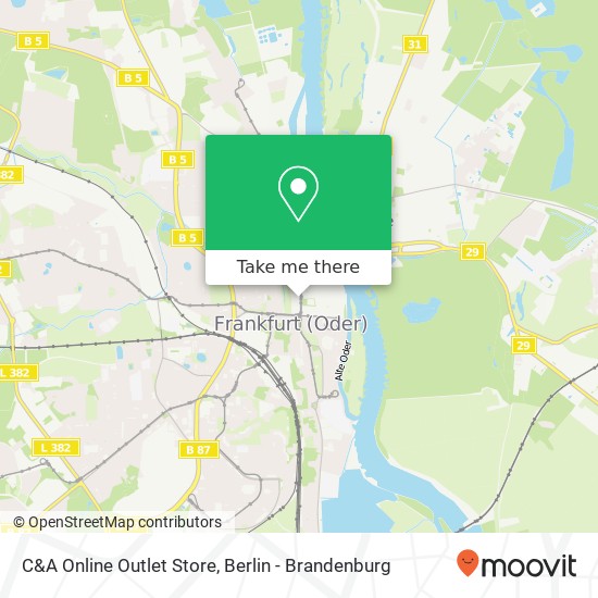 C&A Online Outlet Store map