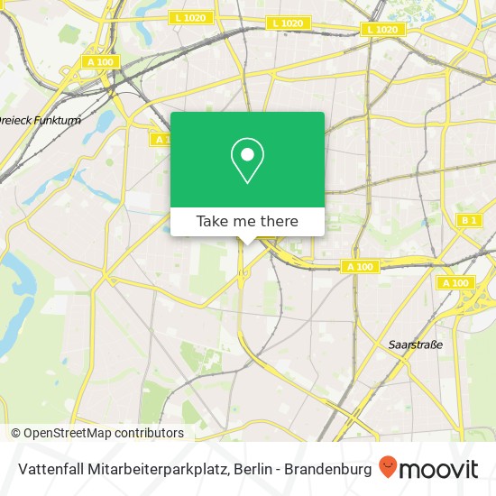 Vattenfall Mitarbeiterparkplatz map