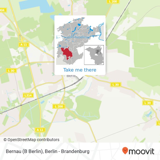 Bernau (B Berlin) map