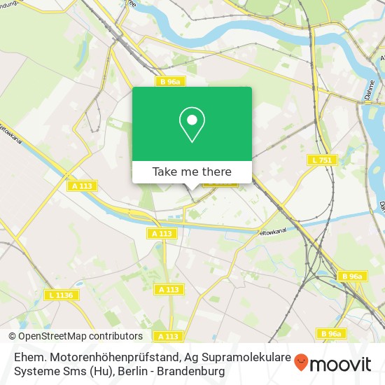 Ehem. Motorenhöhenprüfstand, Ag Supramolekulare Systeme Sms (Hu) map