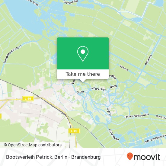 Bootsverleih Petrick map