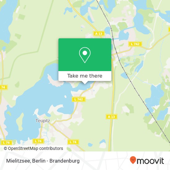 Mielitzsee map