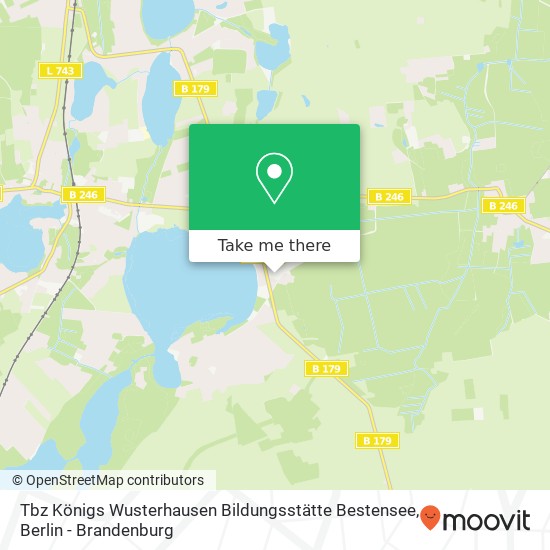 Tbz Königs Wusterhausen Bildungsstätte Bestensee map