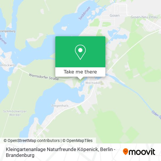 Kleingartenanlage Naturfreunde Köpenick map