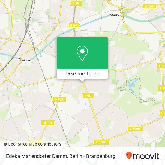 Карта Edeka Mariendorfer Damm