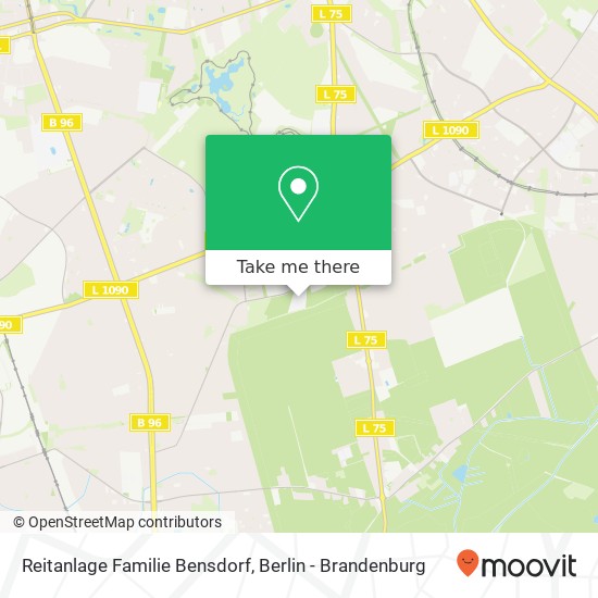 Карта Reitanlage Familie Bensdorf