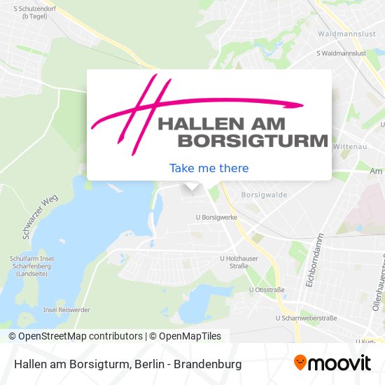 Hallen am Borsigturm map