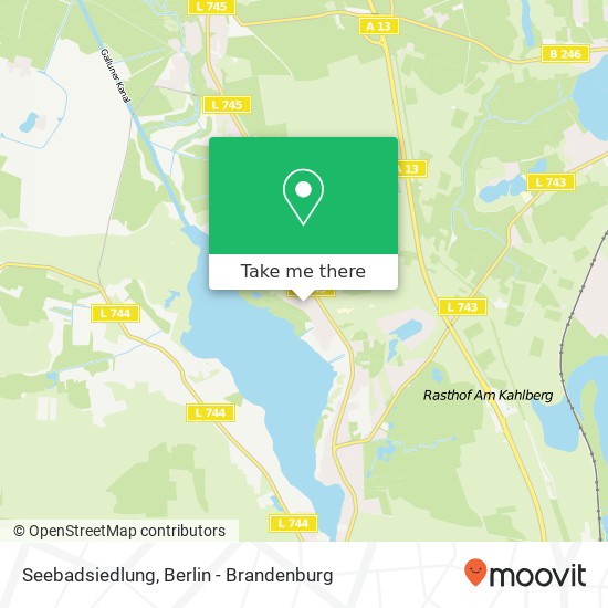 Seebadsiedlung map