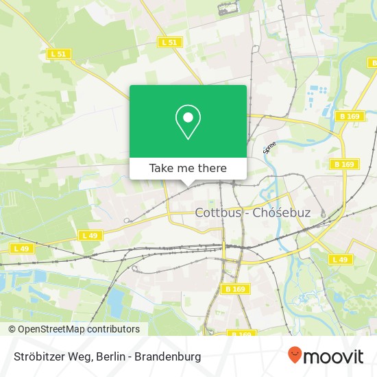 Ströbitzer Weg map