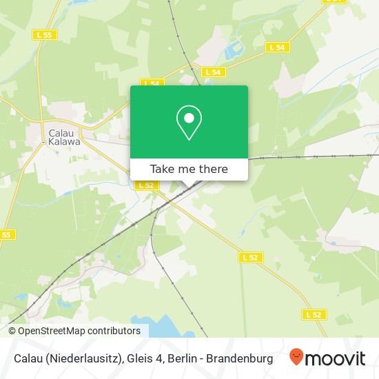 Calau (Niederlausitz), Gleis 4 map