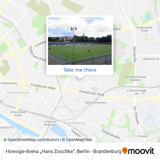 Howoge-Arena „Hans Zoschke“ map