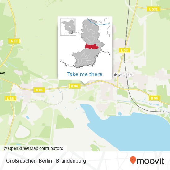 Großräschen map