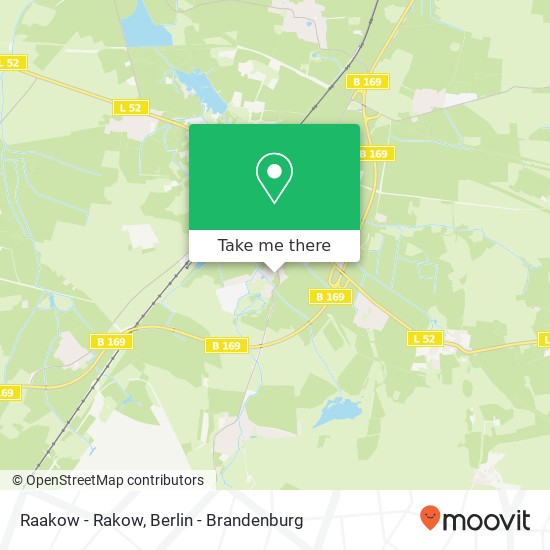 Raakow - Rakow map