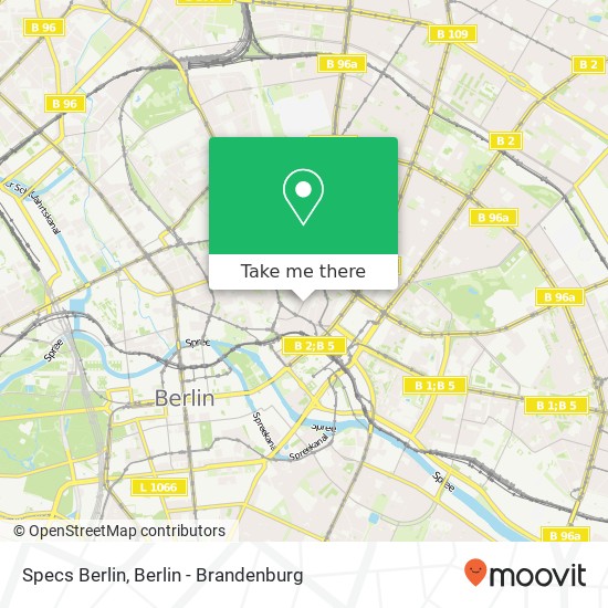 Карта Specs Berlin