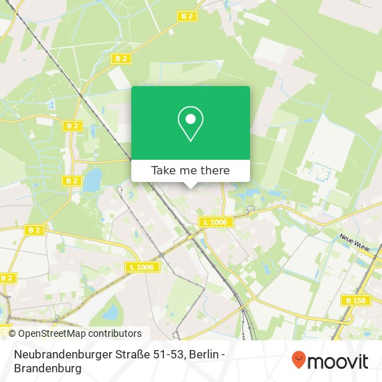 Карта Neubrandenburger Straße 51-53