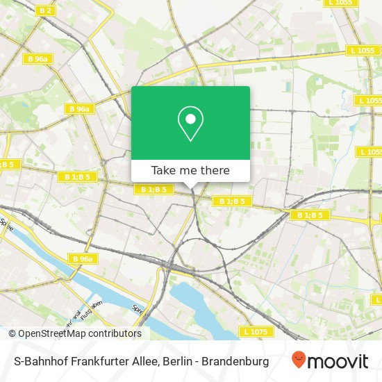Карта S-Bahnhof Frankfurter Allee