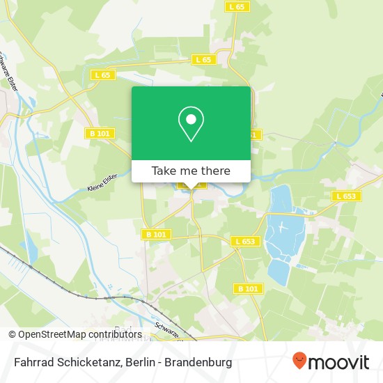 Fahrrad Schicketanz map
