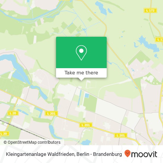 Карта Kleingartenanlage Waldfrieden