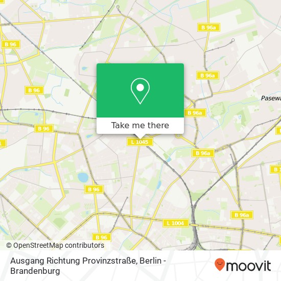 Ausgang Richtung Provinzstraße map