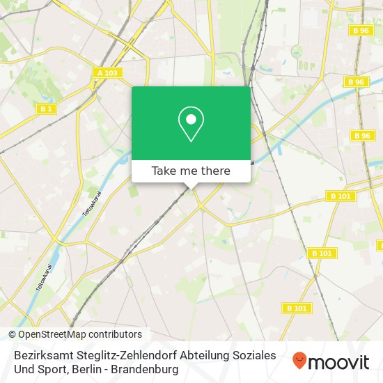 Bezirksamt Steglitz-Zehlendorf Abteilung Soziales Und Sport map