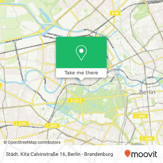 Карта Städt. Kita Calvinstraße 16