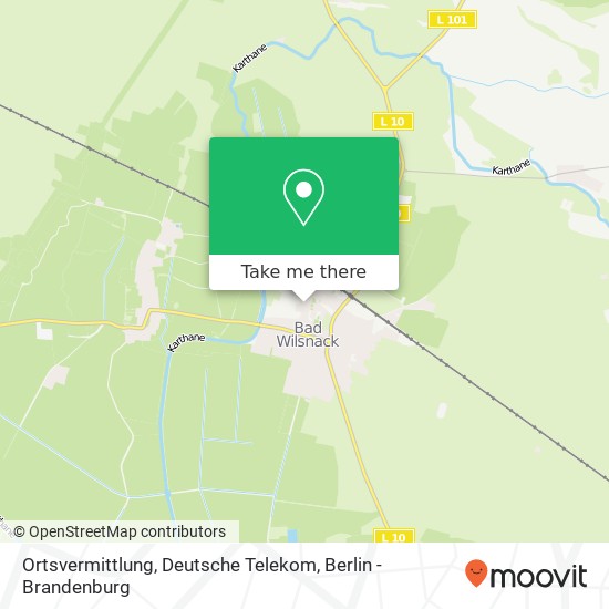 Ortsvermittlung, Deutsche Telekom map