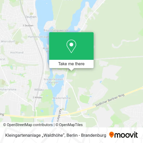 Карта Kleingartenanlage „Waldhöhe“