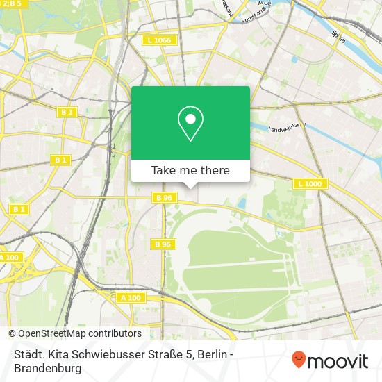 Карта Städt. Kita Schwiebusser Straße 5