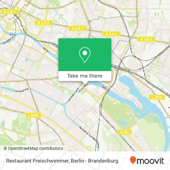 Restaurant Freischwimmer map