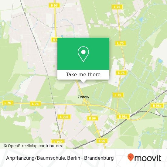 Карта Anpflanzung/Baumschule