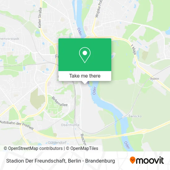 Stadion Der Freundschaft map