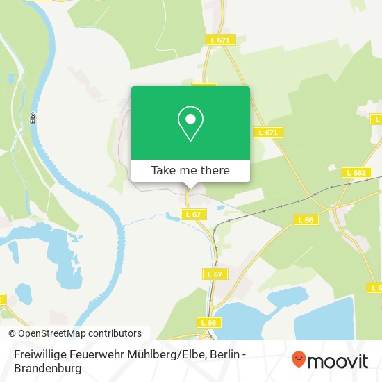 Карта Freiwillige Feuerwehr Mühlberg / Elbe