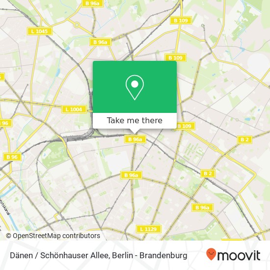 Dänen / Schönhauser Allee map