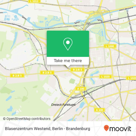 Blasenzentrum Westend map