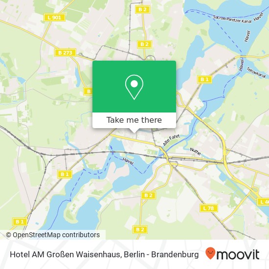 Hotel AM Großen Waisenhaus map