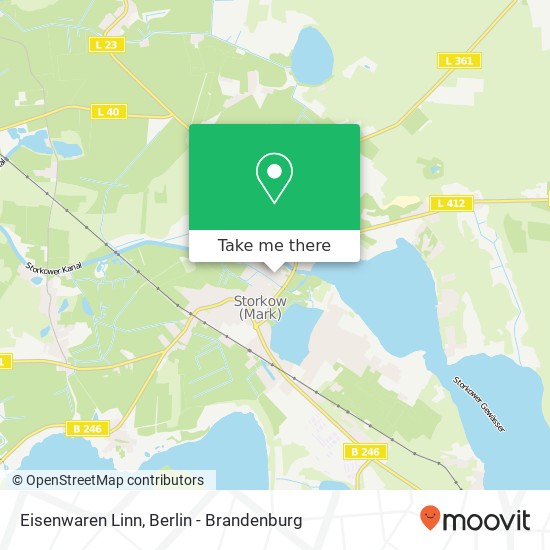 Eisenwaren Linn map