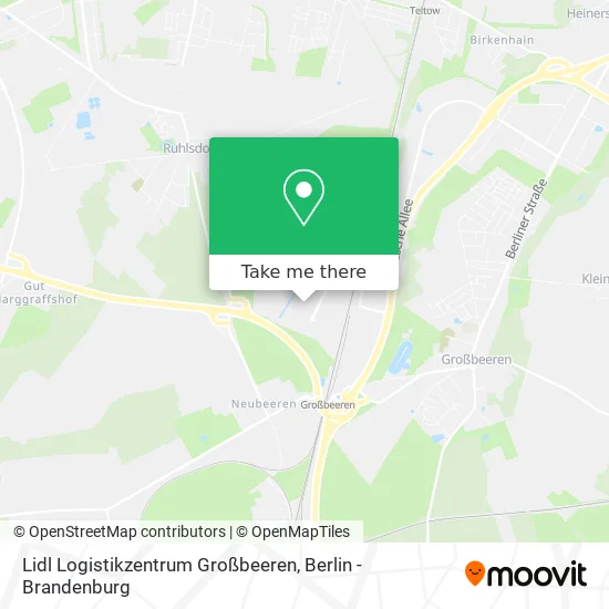 Карта Lidl Logistikzentrum Großbeeren