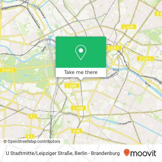U Stadtmitte/Leipziger Straße map