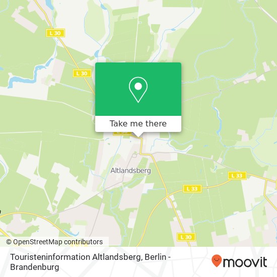 Touristeninformation Altlandsberg map
