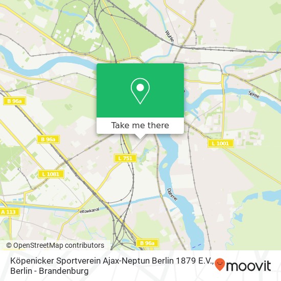 Köpenicker Sportverein Ajax-Neptun Berlin 1879 E.V. map