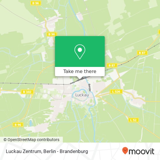 Luckau Zentrum map