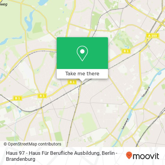 Haus 97 - Haus Für Berufliche Ausbildung map