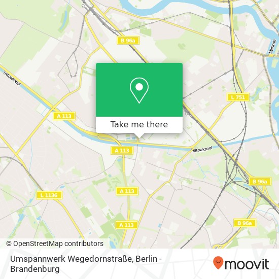 Umspannwerk Wegedornstraße map