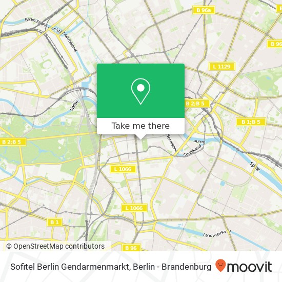 Карта Sofitel Berlin Gendarmenmarkt