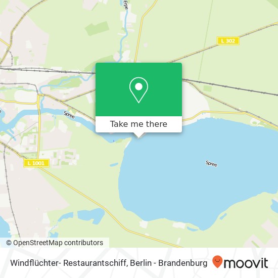 Windflüchter- Restaurantschiff map
